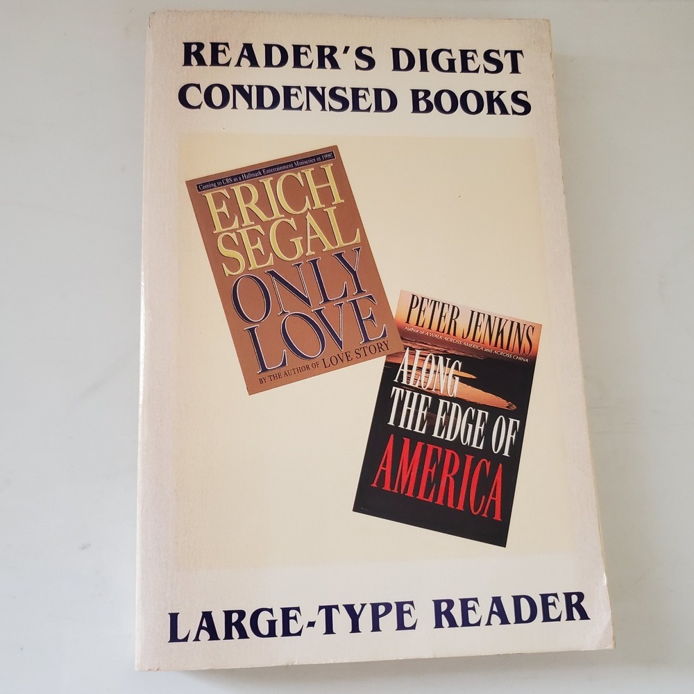 Readers Digest Condensed Books Large Print Vol 5 1998 Erich Segal Only Love